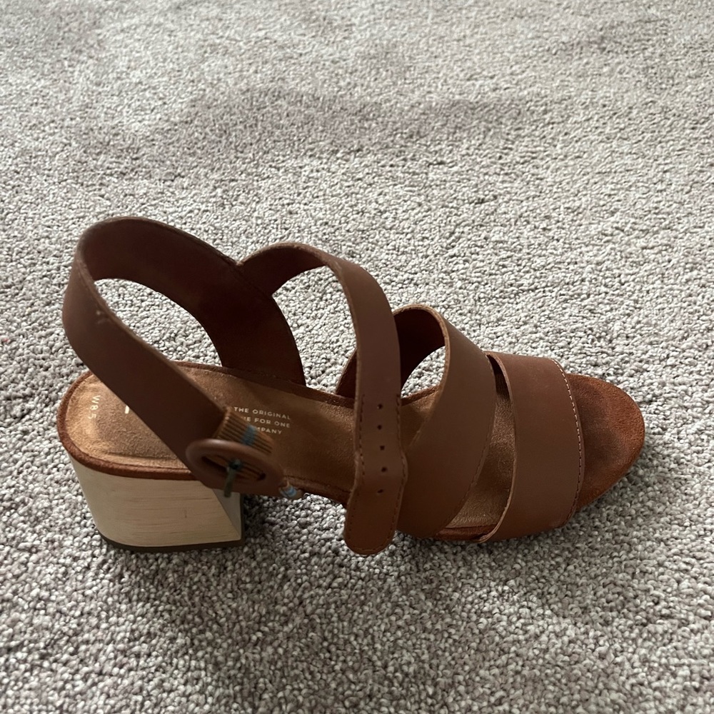 TOMS Leather Platform Sandal